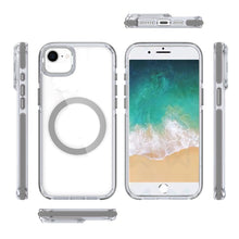 For iPhone 16e Case Magnetic Circle Camera Lens Stand Cover + Tempered Glass
