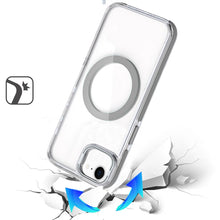 For iPhone 16e Case Magnetic Circle Camera Lens Stand Cover + Tempered Glass
