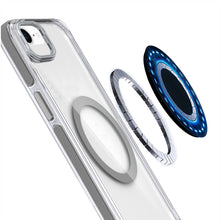 For iPhone 16e Case Magnetic Circle Camera Lens Stand Cover + Tempered Glass