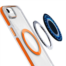 For iPhone 16e Case Magnetic Circle Camera Lens Stand Cover + Tempered Glass