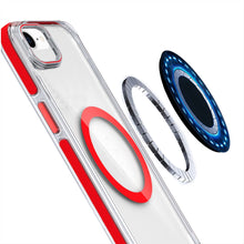 For iPhone 16e Case Magnetic Circle Camera Lens Stand Cover + Tempered Glass