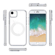 For iPhone 16e Case Magnetic Circle Camera Lens Stand Cover + Tempered Glass