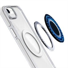 For iPhone 16e Case Magnetic Circle Camera Lens Stand Cover + Tempered Glass