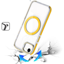 For iPhone 16e Case Magnetic Circle Camera Lens Stand Cover + Tempered Glass