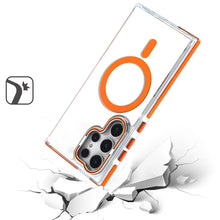 For Samsung S25 Ultra Case Magnetic Circle Camera Lens Stand + Tempered Glass