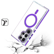 For Samsung S25 Ultra Case Magnetic Circle Camera Lens Stand + Tempered Glass