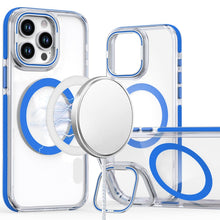 For iPhone 12 Pro Max Case Magnetic Circle Camera Lens Stand + Tempered Glass