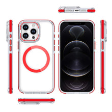 For iPhone 12 Pro Max Case Magnetic Circle Camera Lens Stand + Tempered Glass
