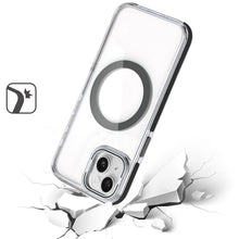 For iPhone 15 Case Magnetic Circle Rear Camera Lens Stand + 2 Tempered Glass