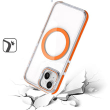 For iPhone 15 Case Magnetic Circle Rear Camera Lens Stand + 2 Tempered Glass