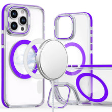 For iPhone 13 Pro Max 6.7 inch Case Magnetic Circle Rear Camera Lens Cover Stand