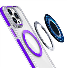 For iPhone 13 Pro Max 6.7 inch Case Magnetic Circle Rear Camera Lens Cover Stand