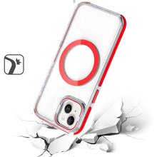 For iPhone 13/14 Case Magnetic Circle Camera Lens Stand Cover + Tempered Glass