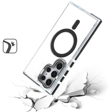 For Samsung S23 Ultra Case Magnetic Circle Matchign Color Trim Camera Lens Stand