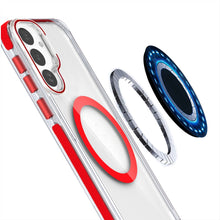 For Samsung S25/S24 Case Magnetic Circle Camera Lens Stand + Tempered Glass