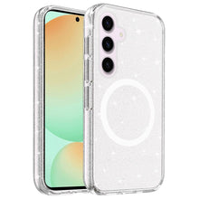 For Samsung Galaxy S24 FE Case Magnetic Ring Glitter Translucent Hybrid Cover