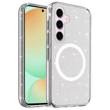 For Samsung Galaxy S24 FE Case Magnetic Ring Glitter Translucent Hybrid Cover