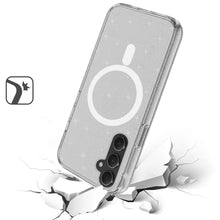 For Samsung Galaxy S24 Ultra Case Magnetic Charging Glitter Translucent Cover