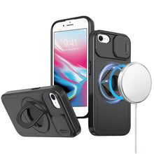 For iPhone SE 3/SE 2 iPhone 8/7 Case Full Protection w/ Stand + Tempered Glass