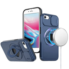 For iPhone SE 3/SE 2 iPhone 8/7 Case Full Protection w/ Stand + Tempered Glass