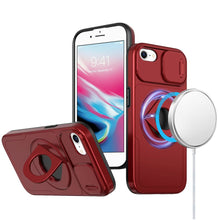 For iPhone SE 3/SE 2 iPhone 8/7 Case Full Protection w/ Stand + Tempered Glass