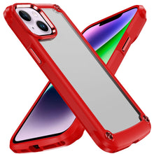 For iPhone 13/14 Case with Metal Buttons and Raised Camera Lip +Tempered Glass