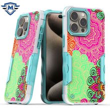 For iPhone 12/12 Pro Case Ergonomic Grip Print Design Shockproof +Tempered Glass