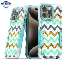 For iPhone 12/12 Pro Case Ergonomic Grip Print Design Shockproof +Tempered Glass