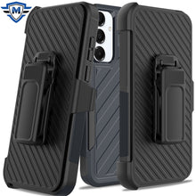 For Samsung A36 Case Heavy-Duty Holster Combo Lined Phone Cover + Tempered Glass