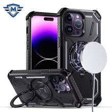 For iPhone 15 PRO Case Heavy-Duty Metal Ring Stand Cover + 2 Tempered Glass