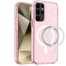 For Samsung Galaxy S24+ Plus Case Glitter Translucent Magnetic Charging Cover