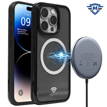 For iPhone 15 PRO Case Magnetic Charging Translucent Cover + 2 Tempered Glass
