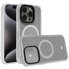 For iPhone 15 PLUS Case Magnetic Charging Translucent Cover + 2 Tempered Glass