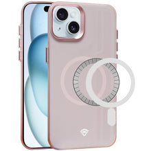 For iPhone 15 PRO Case Magnetic Charging Frosted Raised Bezel + 2 Tempered Glass
