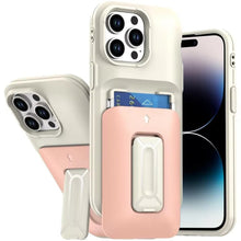 For iPhone 14 PRO MAX 6.7 in.Case Card Holder Cover with Kickstand and Strap