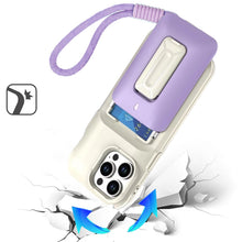 For iPhone 14 PRO MAX 6.7 in.Case Card Holder Cover with Kickstand and Strap