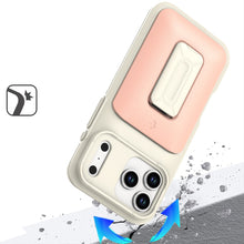 For iPhone 17 Pro Max Case Card Holder with Kickstand and Strap + Tempered Glass