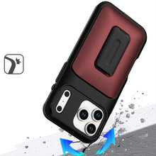 For iPhone 17 Pro Max Case Card Holder with Kickstand and Strap + Tempered Glass