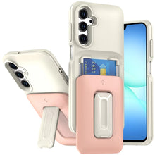 For Samsung A17 5G Case Card Holder with Kickstand and Strap + Tempered Glass