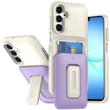 For Samsung A17 5G Case Card Holder with Kickstand and Strap + Tempered Glass