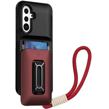 For Samsung A36/A56 Case Card Holder Cover Kickstand and Strap + Tempered Glass