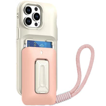 For iPhone 13 Pro Max Case Thick Card Holder Cover with Kickstand and Hand Strap