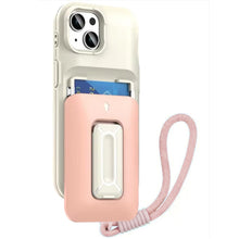 For iPhone 13/14 Case Card Holder with Kickstand and Strap + Tempered Glass
