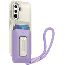 For Samsung S25 FE Case Card Holder with Kickstand and Strap + Tempered Glass