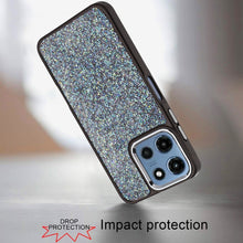 For Moto G 2025/2026/G Play 2026 Case Full Shimmer Crystal Bling +Tempered Glass