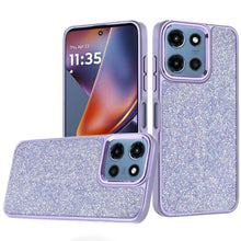 For Moto G 2025/2026/G Play 2026 Case Full Shimmer Crystal Bling +Tempered Glass