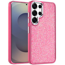 For Samsung S26 Ultra Case Full Crystal Bling Metallic Buttons + Tempered Glass