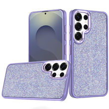 For Samsung S26 Ultra Case Full Crystal Bling Metallic Buttons + Tempered Glass