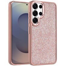 For Samsung S26 Ultra Case Full Crystal Bling Metallic Buttons + Tempered Glass