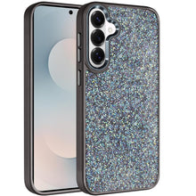 For Samsung S26 6.3" Case Full Crystal Bling Metallic Buttons + Tempered Glass